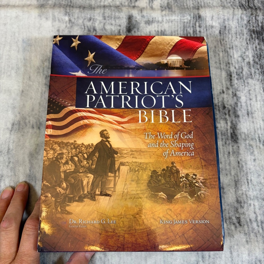 The American Patriot's Bible KJV Blue Leathersoft Thomas Nelson Large Print 2011